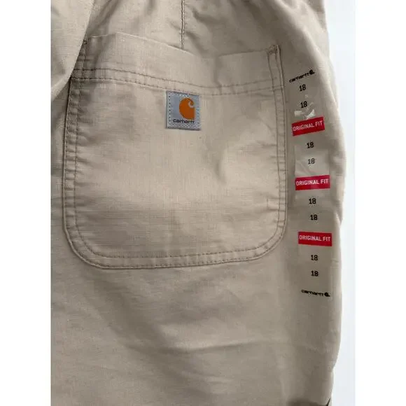 Carhartt smithville original fit light brown shorts size 18 - Picture 5 of 11